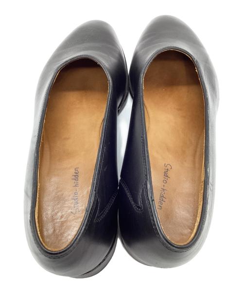 Studio-hidden（スタジオヒドゥン）Studio-hidden (スタジオヒドゥン) ジャーマンボックスカーフローファー ブラック サイズ:25の古着・服飾アイテム