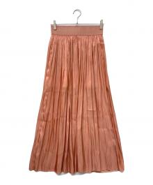 MAISON HAUSSMANN（メゾンオスマン）の古着「ギャザーマキシスカート」｜ピンク