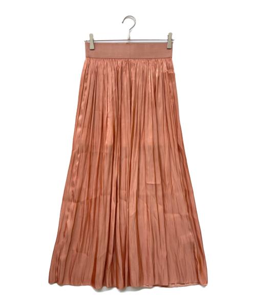 MAISON HAUSSMANN（メゾンオスマン）MAISON HAUSSMANN (メゾンオスマン) ギャザーマキシスカート ピンク サイズ:36の古着・服飾アイテム