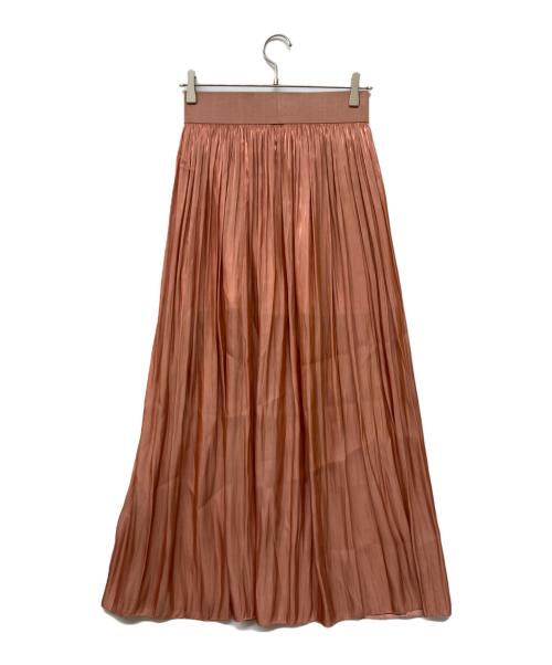 MAISON HAUSSMANN（メゾンオスマン）MAISON HAUSSMANN (メゾンオスマン) ギャザーマキシスカート ピンク サイズ:36の古着・服飾アイテム