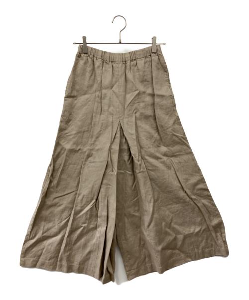 JOURNAL STANDARD（ジャーナルスタンダード）JOURNAL STANDARD (ジャーナルスタンダード) リネンタックキュロット ベージュ サイズ:34の古着・服飾アイテム
