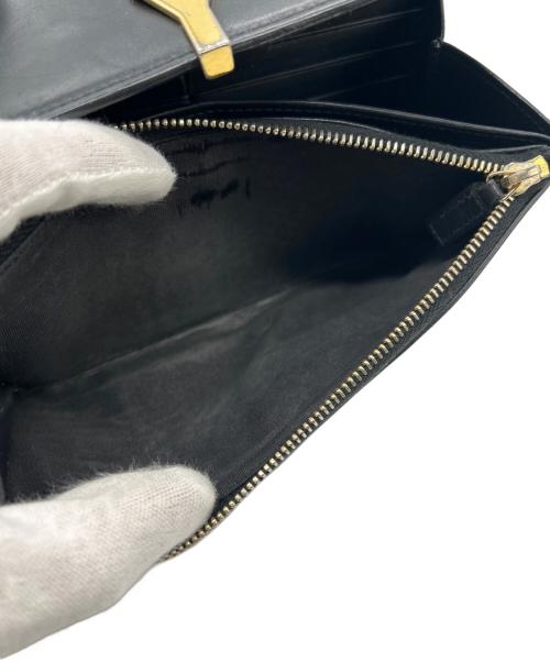 Saint Laurent Paris（サンローランパリ）Saint Laurent Paris (サンローランパリ) Yライン長財布 ブラックの古着・服飾アイテム