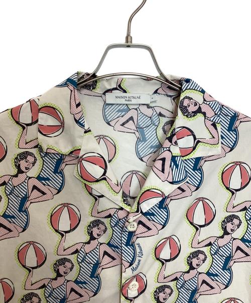 maison kitsune（メゾンキツネ）maison kitsune (メゾンキツネ) アロハシャツ アイボリー サイズ:Sの古着・服飾アイテム