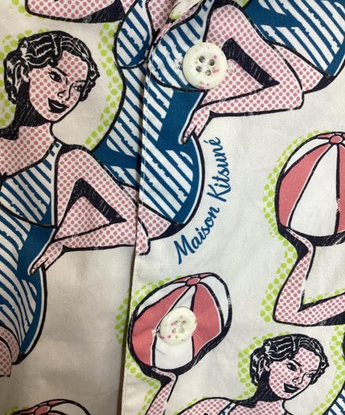maison kitsune（メゾンキツネ）maison kitsune (メゾンキツネ) アロハシャツ アイボリー サイズ:Sの古着・服飾アイテム