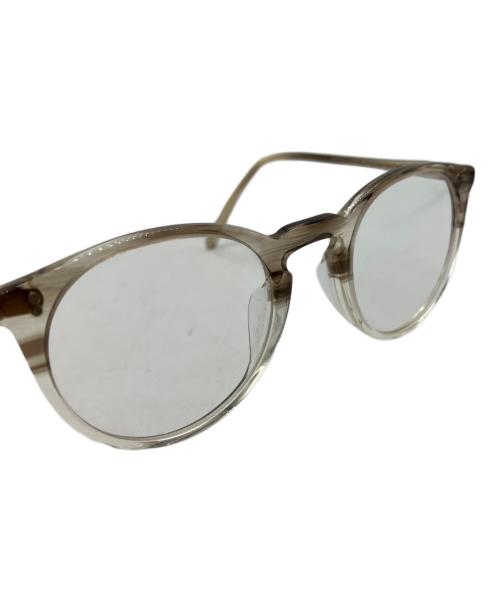 OLIVER PEOPLES（オリバーピープルズ）OLIVER PEOPLES (オリバーピープルズ) 伊達眼鏡 ベージュ サイズ:45□22　145の古着・服飾アイテム