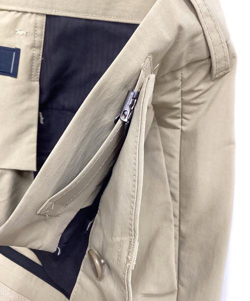 meanswhile（ミーンズワイル）meanswhile (ミーンズワイル) Side Zip Paper Touch Slacks ベージュ サイズ:03の古着・服飾アイテム
