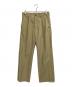 meanswhile（ミーンズワイル）の古着「Side Zip Paper Touch Slacks」｜ベージュ