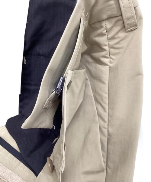 meanswhile（ミーンズワイル）meanswhile (ミーンズワイル) Side Zip Paper Touch Slacks ベージュ サイズ:03の古着・服飾アイテム