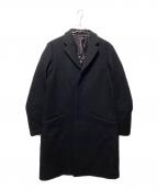KNOTTノット）の古着「ウールカシミヤダブルメルトンチェスターフィールドコート」｜ブラック