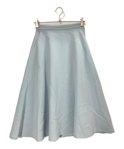Aveniretoile（アベニールエトワール）Aveniretoile (アベニールエトワール) セラテリーダブルクロスフレアスカート ブルー サイズ:36の古着・服飾アイテム