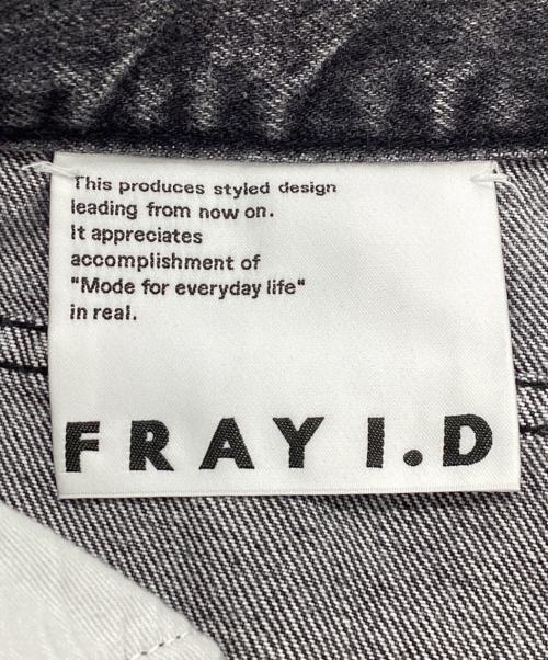 FRAY ID（フレイ アイディー）FRAY ID (フレイ アイディー) ワイドストレートデニムパンツ グレーの古着・服飾アイテム