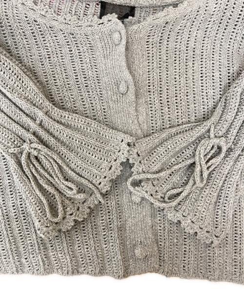 ROSY LUCE（ロージールーチェ）ROSY LUCE (ロージールーチェ) CROPPED KNIT CARDIGAN　01-240401 グレー サイズ:Fの古着・服飾アイテム