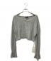 ROSY LUCE（ロージールーチェ）の古着「CROPPED KNIT CARDIGAN　01-240401」｜グレー