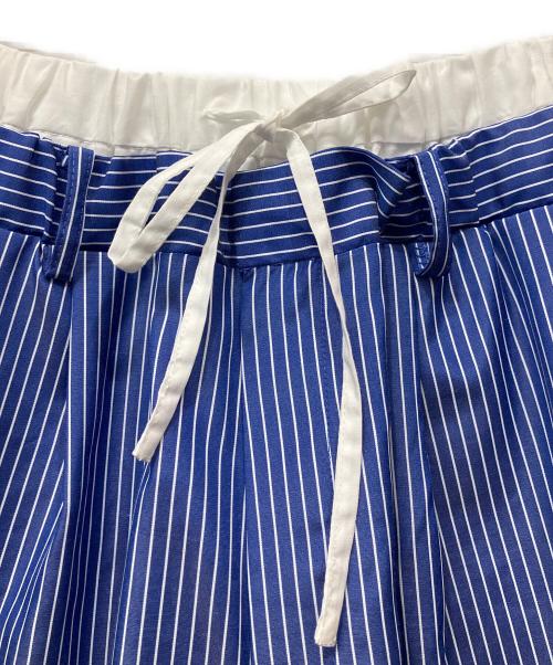 THE TOE（ザ・トゥー）THE TOE (ザ・トゥー) BATTERY STRIPE PANTS ブルー サイズ:Sの古着・服飾アイテム