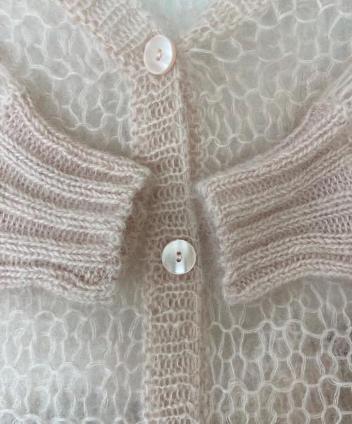 THE TOE（ザ・トゥー）THE TOE (ザ・トゥー) Parasol kid mohair cardigan TT24S040030342PKS ピンク サイズ:S 未使用品の古着・服飾アイテム