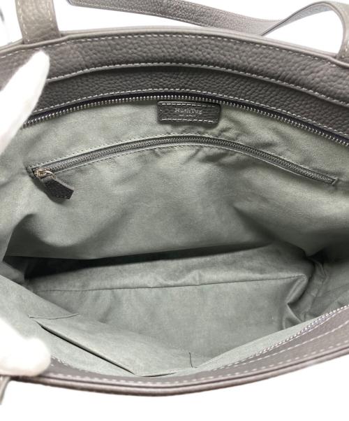 HushTug（ハッシュタグ）HushTug (ハッシュタグ) レザートートバッグ グレーの古着・服飾アイテム