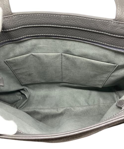 HushTug（ハッシュタグ）HushTug (ハッシュタグ) レザートートバッグ グレーの古着・服飾アイテム
