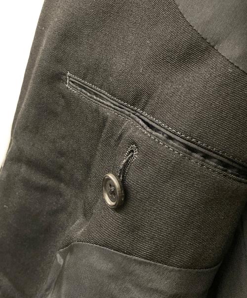 Yohji Yamamoto Costume D’Homme（ヨウジヤマモトコスチュームドオム）Yohji Yamamoto Costume D’Homme (ヨウジヤマモトコスチュームドオム) 2Bウールブレンドシングルブレストセットアップスーツ ブラック サイズ:4の古着・服飾アイテム