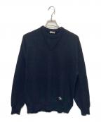 INSCRIREアンスクリア）の古着「カシミヤレイヤードニット」｜ブラック