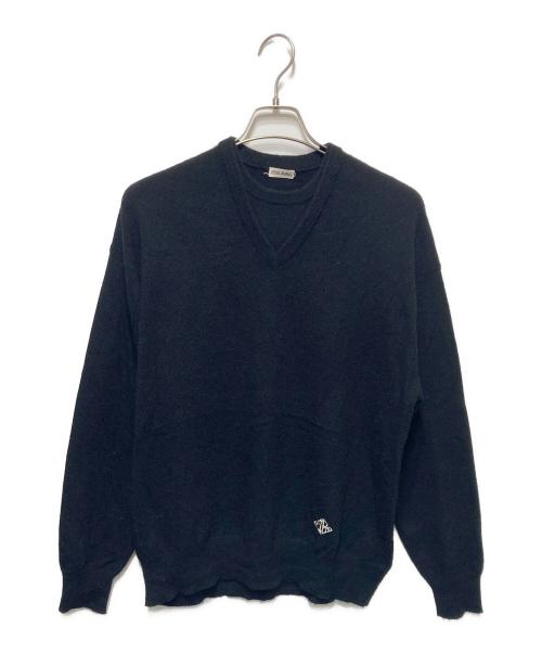 INSCRIRE（アンスクリア）INSCRIRE (アンスクリア) カシミヤレイヤードニット ブラック サイズ:Mの古着・服飾アイテム