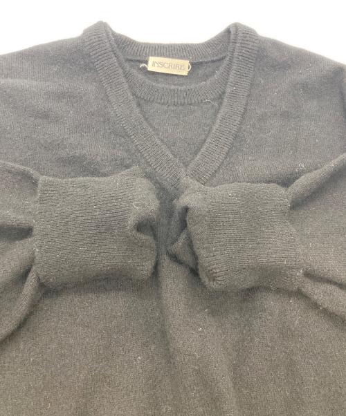 INSCRIRE（アンスクリア）INSCRIRE (アンスクリア) カシミヤレイヤードニット ブラック サイズ:Mの古着・服飾アイテム