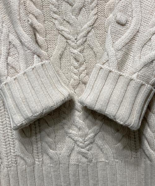 WEEKEND Max Mara（ウィークエンド マックスマーラ）WEEKEND Max Mara (ウィークエンド マックスマーラ) ケーブルハイネックニット ベージュ サイズ:Ｓの古着・服飾アイテム