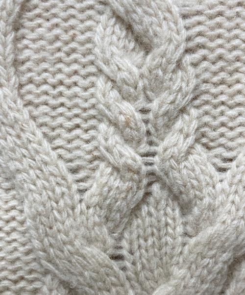 WEEKEND Max Mara（ウィークエンド マックスマーラ）WEEKEND Max Mara (ウィークエンド マックスマーラ) ケーブルハイネックニット ベージュ サイズ:Ｓの古着・服飾アイテム