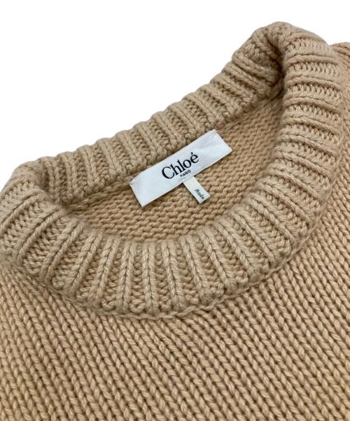 Chloe（クロエ）Chloe (クロエ) ニット ベージュ サイズ:Mの古着・服飾アイテム