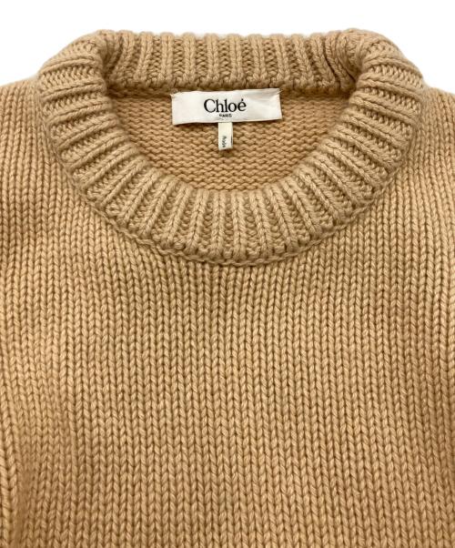 Chloe（クロエ）Chloe (クロエ) ニット ベージュ サイズ:Mの古着・服飾アイテム