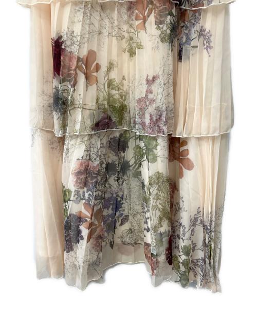 Ameri（アメリ）Ameri (アメリ) UND DARIA TIERED PLEATS SKIRT アイボリー サイズ:Sの古着・服飾アイテム