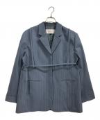 LE CIEL BLEUルシェルブルー）の古着「ハーネス付オーバーサイズジャケット」｜ブルー