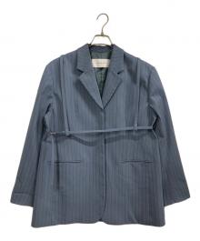 LE CIEL BLEU（ルシェルブルー）の古着「ハーネス付オーバーサイズジャケット」｜ブルー