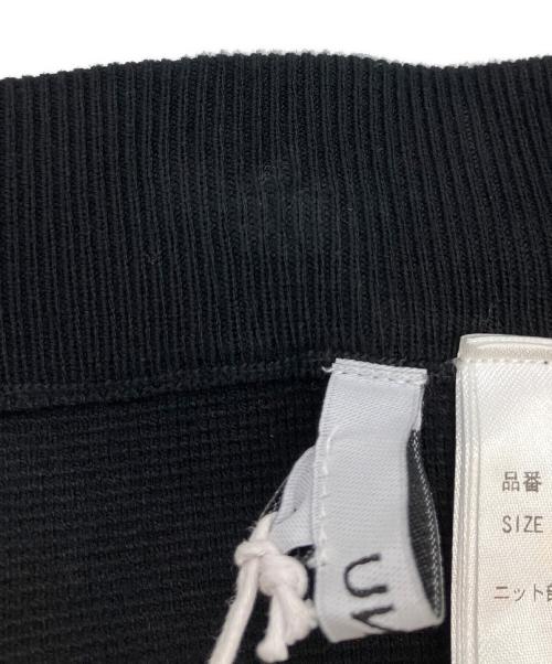 UN3D.（アンスリード）UN3D. (アンスリード) 2TONE BORDER ASYMME KT SK ロングスカート ブラック サイズ:SIZE 38の古着・服飾アイテム