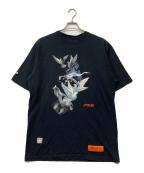 HERON PRESTONヘロンプレストン）の古着「プリントTシャツ」｜ブラック
