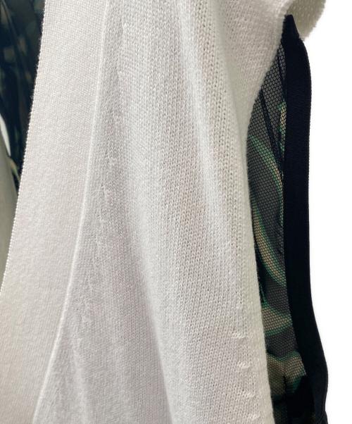 sacai（サカイ）sacai (サカイ) leaf-print panelled dress ブラック サイズ:3の古着・服飾アイテム