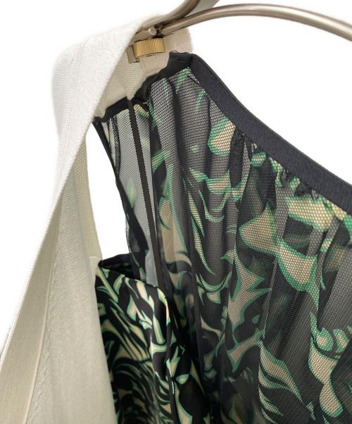 sacai（サカイ）sacai (サカイ) leaf-print panelled dress ブラック サイズ:3の古着・服飾アイテム