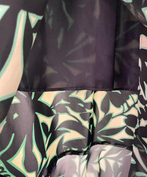 sacai（サカイ）sacai (サカイ) leaf-print panelled dress ブラック サイズ:3の古着・服飾アイテム