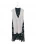 sacai（サカイ）の古着「leaf-print panelled dress」｜ブラック