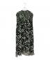 sacai (サカイ) leaf-print panelled dress ブラック サイズ:3：22000円