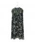 sacai (サカイ) leaf-print panelled dress ブラック サイズ:3：22000円