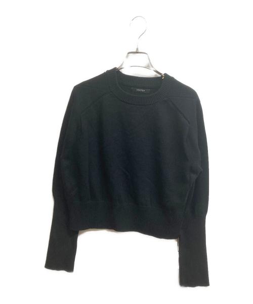 IHATOV（イーハトーブ）IHATOV (イーハトーブ) Cotton cashmere crop knit ブラック サイズ:M 未使用品の古着・服飾アイテム