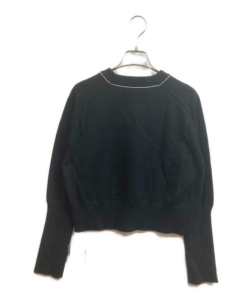 IHATOV（イーハトーブ）IHATOV (イーハトーブ) Cotton cashmere crop knit ブラック サイズ:M 未使用品の古着・服飾アイテム