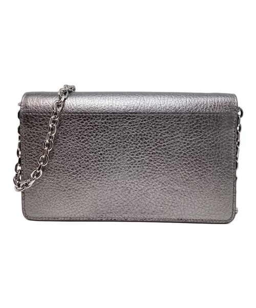 Maison Margiela（メゾンマルジェラ）Maison Margiela (メゾンマルジェラ) WALLET ON CHAIN MEDIUM（ウォレットオンチェーンミディアム） シルバー サイズ:- 未使用品の古着・服飾アイテム