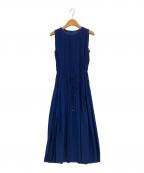 ANAYIアナイ）の古着「ソフトジャージープリーツ ワンピース」｜ブルー