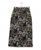 ANAYIアナイ）の古着「シャギーペイズリー スカート」｜ブラック