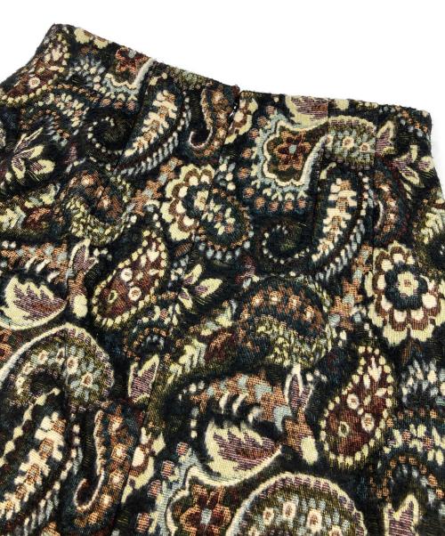 ANAYI（アナイ）ANAYI (アナイ) シャギーペイズリー スカート ブラック サイズ:36の古着・服飾アイテム
