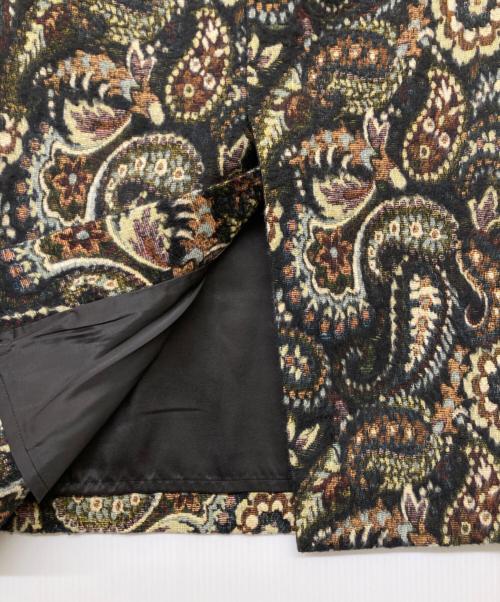 ANAYI（アナイ）ANAYI (アナイ) シャギーペイズリー スカート ブラック サイズ:36の古着・服飾アイテム