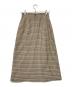 ANAYI (アナイ) ガンクラブチェックタックスカート ベージュ サイズ:36：4000円