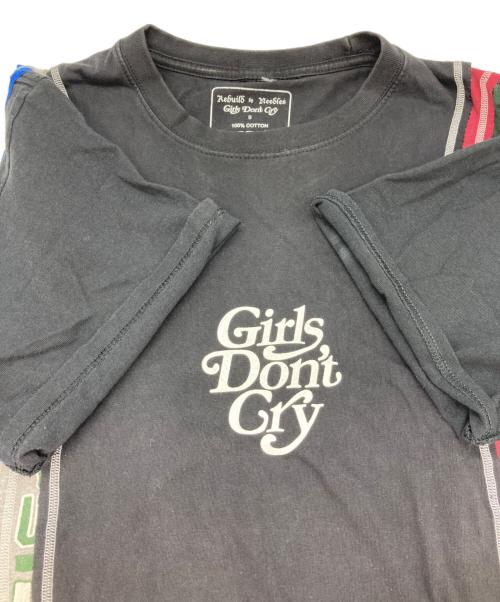 Rebuild by Needles（リビルドバイニードルス）Rebuild by Needles (リビルドバイニードルス) 再構築Tシャツ ブラック サイズ:Sの古着・服飾アイテム