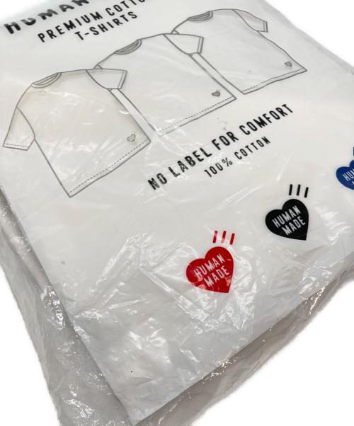 HUMAN MADE（ヒューマンメイド）HUMAN MADE (ヒューマンメイド) 3 PACK T-SHIRT ホワイト サイズ:Mの古着・服飾アイテム